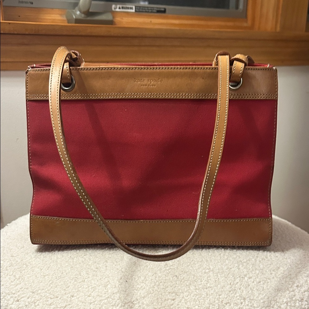 Kate Spade Red and Brown Handbag